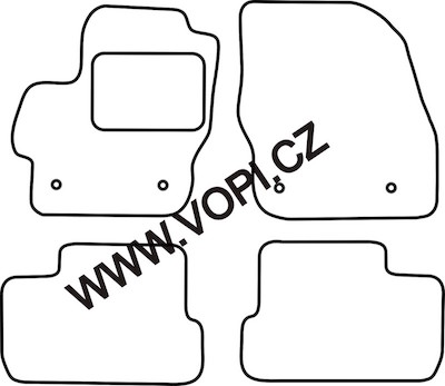 Autokoberce Mazda 3 original fiaxace 04/2009 - 09/2013 Autofit (2845)